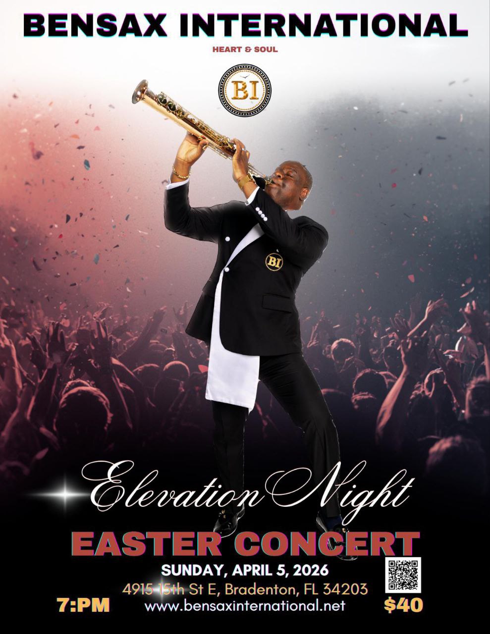 Elevation Night Easter Concert Flyer